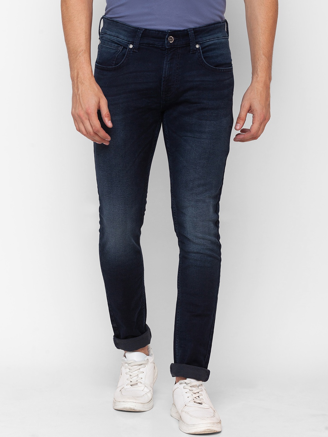 

SPYKAR Men Blue Skinny Fit Low-Rise Heavy Fade Jeans