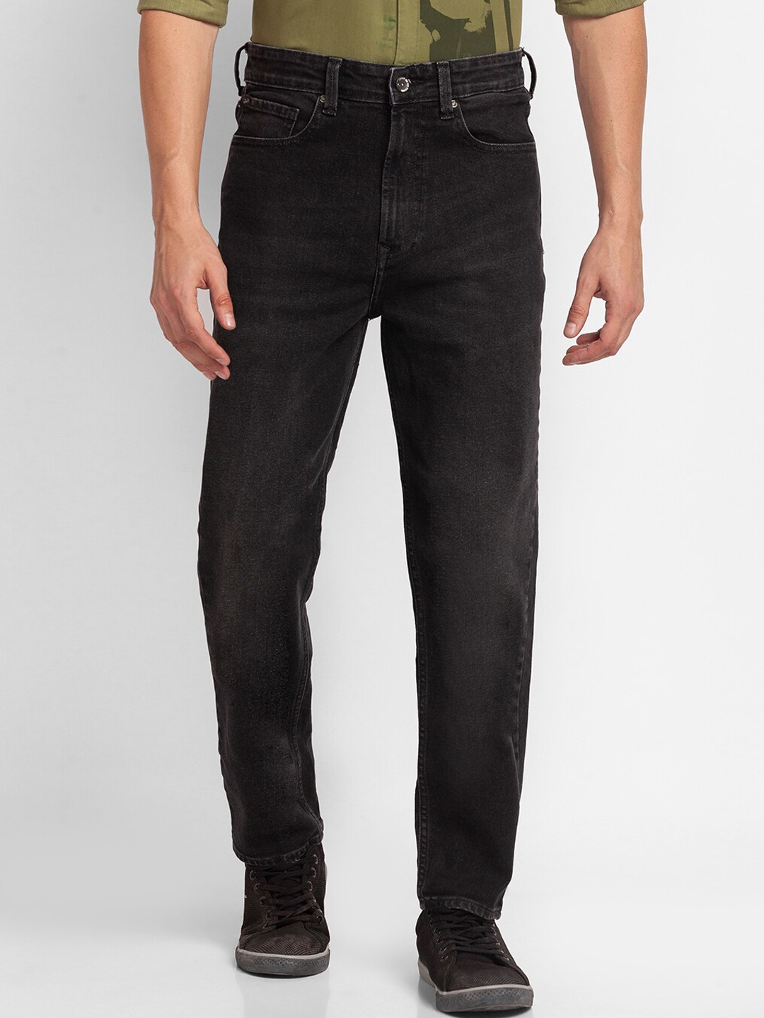 

SPYKAR Men Black Relaxed Fit Light Fade Jeans