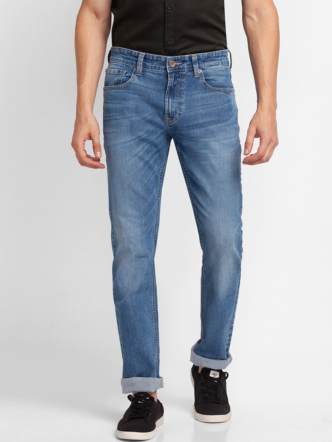 

SPYKAR Men Blue Low-Rise Light Fade Jeans