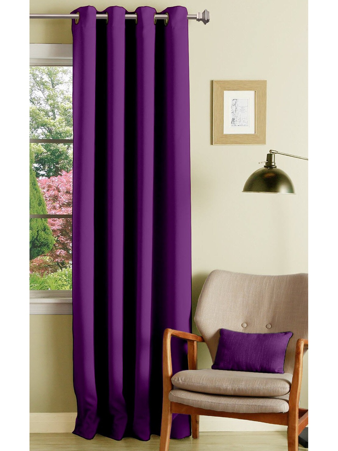 

Lushomes Purple Door Curtain