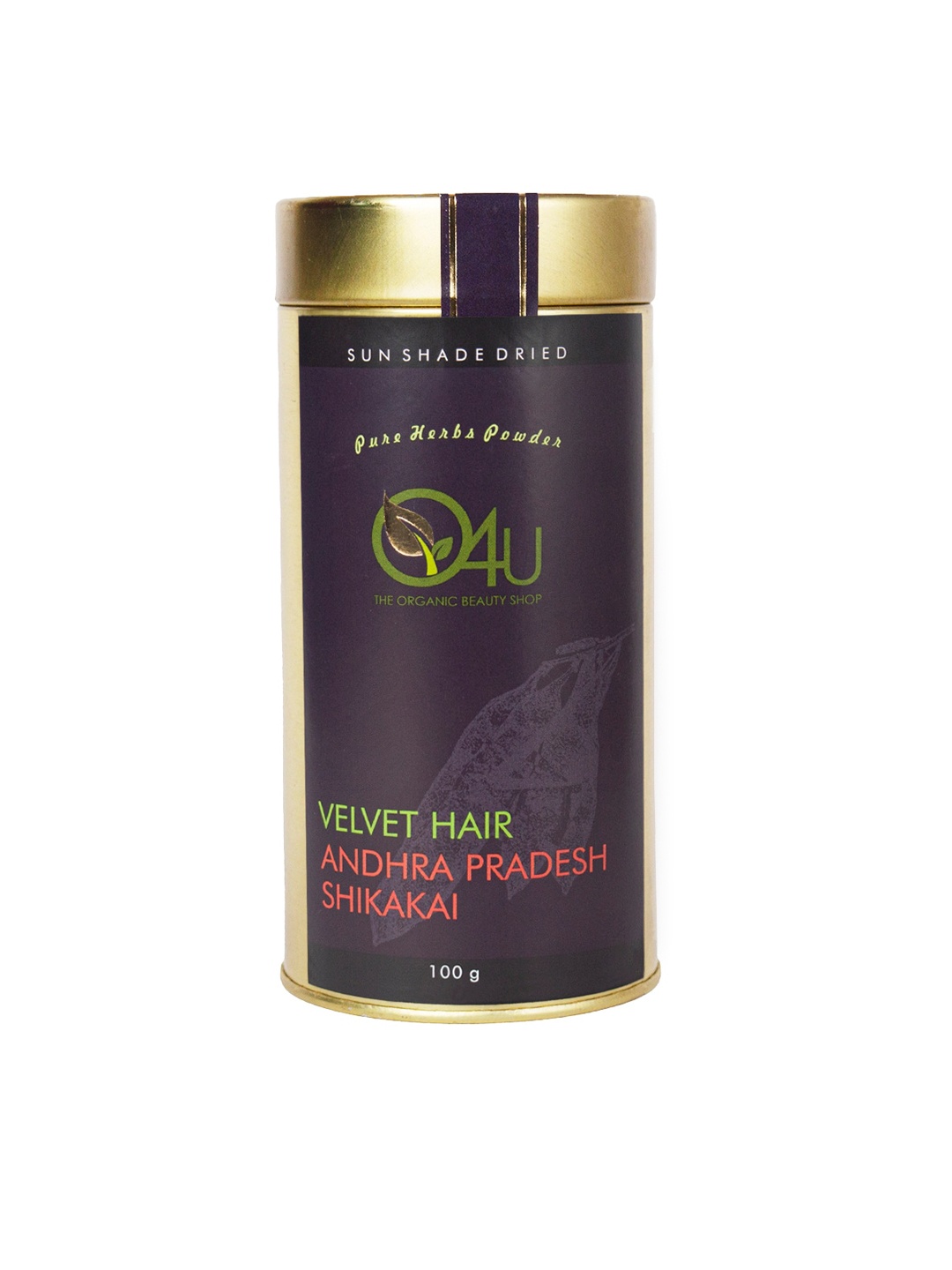 

O4U Sun Shade Dried Velvet Hair Andhra Pradesh Shikakai Powder - 100 g, Black
