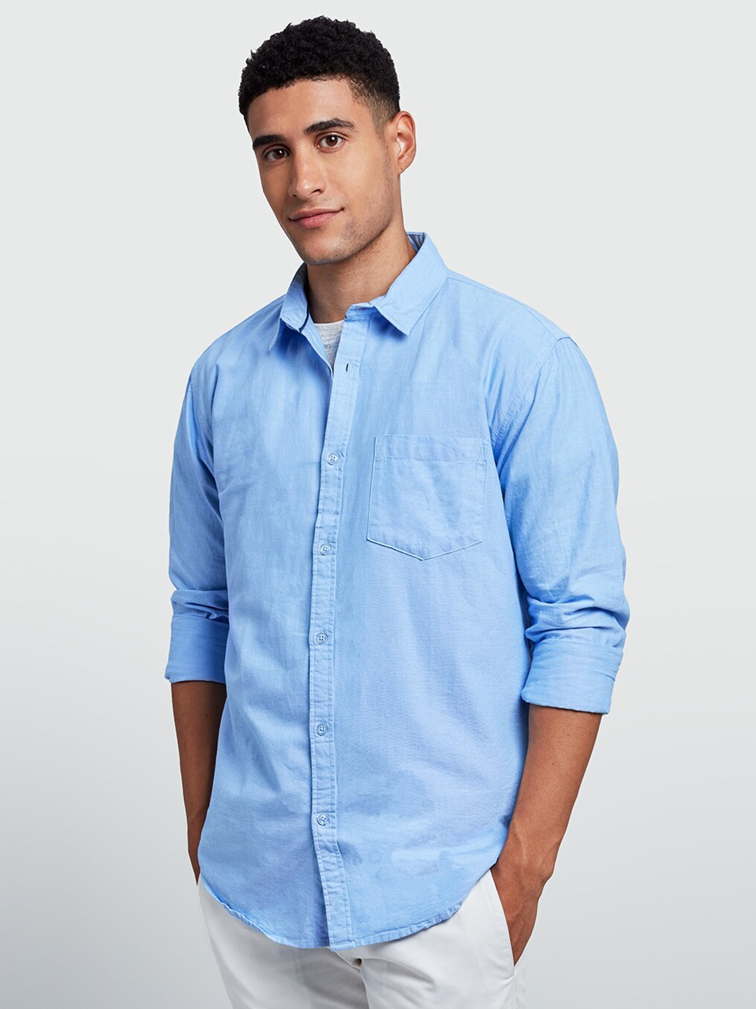 

The Souled Store Men Blue Casual Shirt