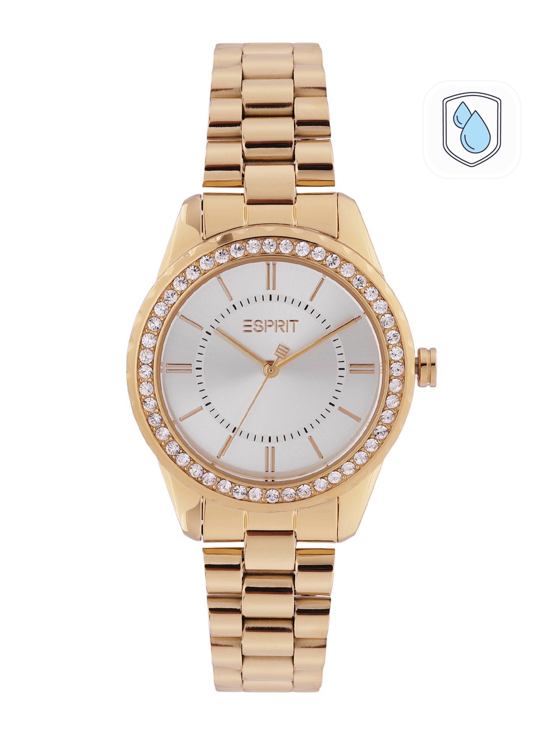 

ESPRIT Women Gold-Toned Skyler Glam Analogue Watch ES1L381M0045