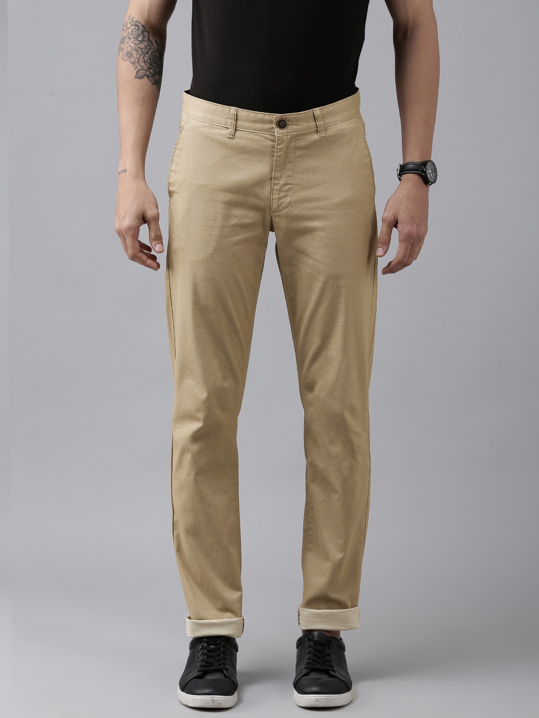 

Van Heusen Sport Men Beige Tapered Fit Chinos Trousers
