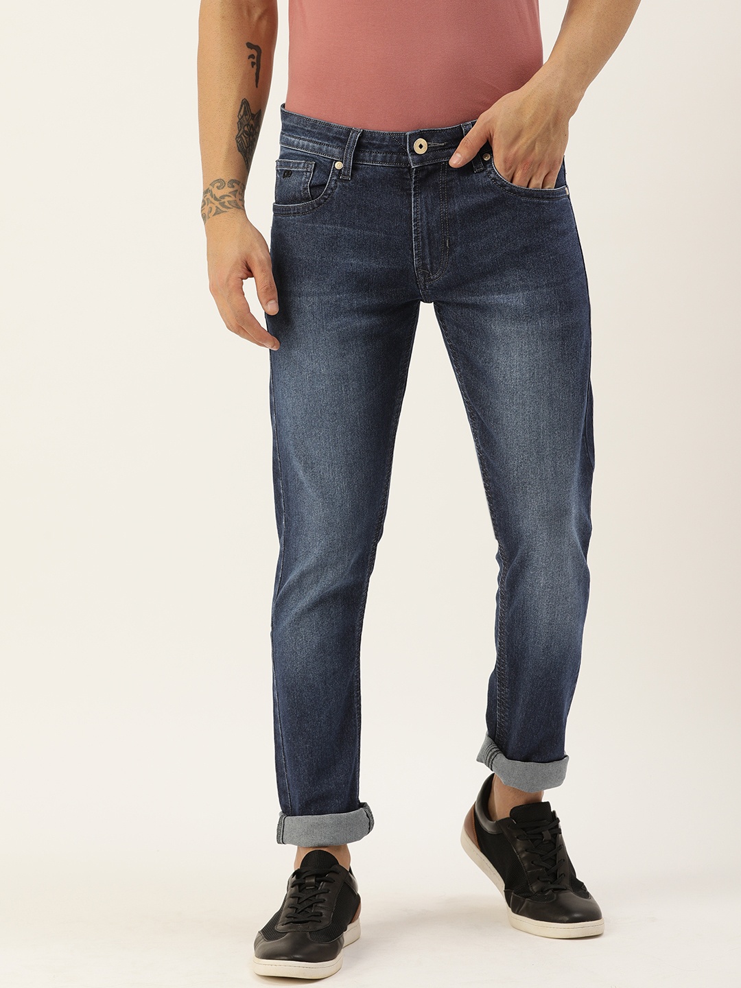 

Peter England Casuals Men Blue Skinny Fit Light Fade Stretchable Casual Jeans