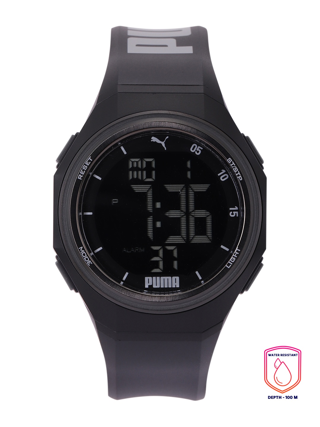 

Puma Men Black Solid Digital Watch P6041-Multi