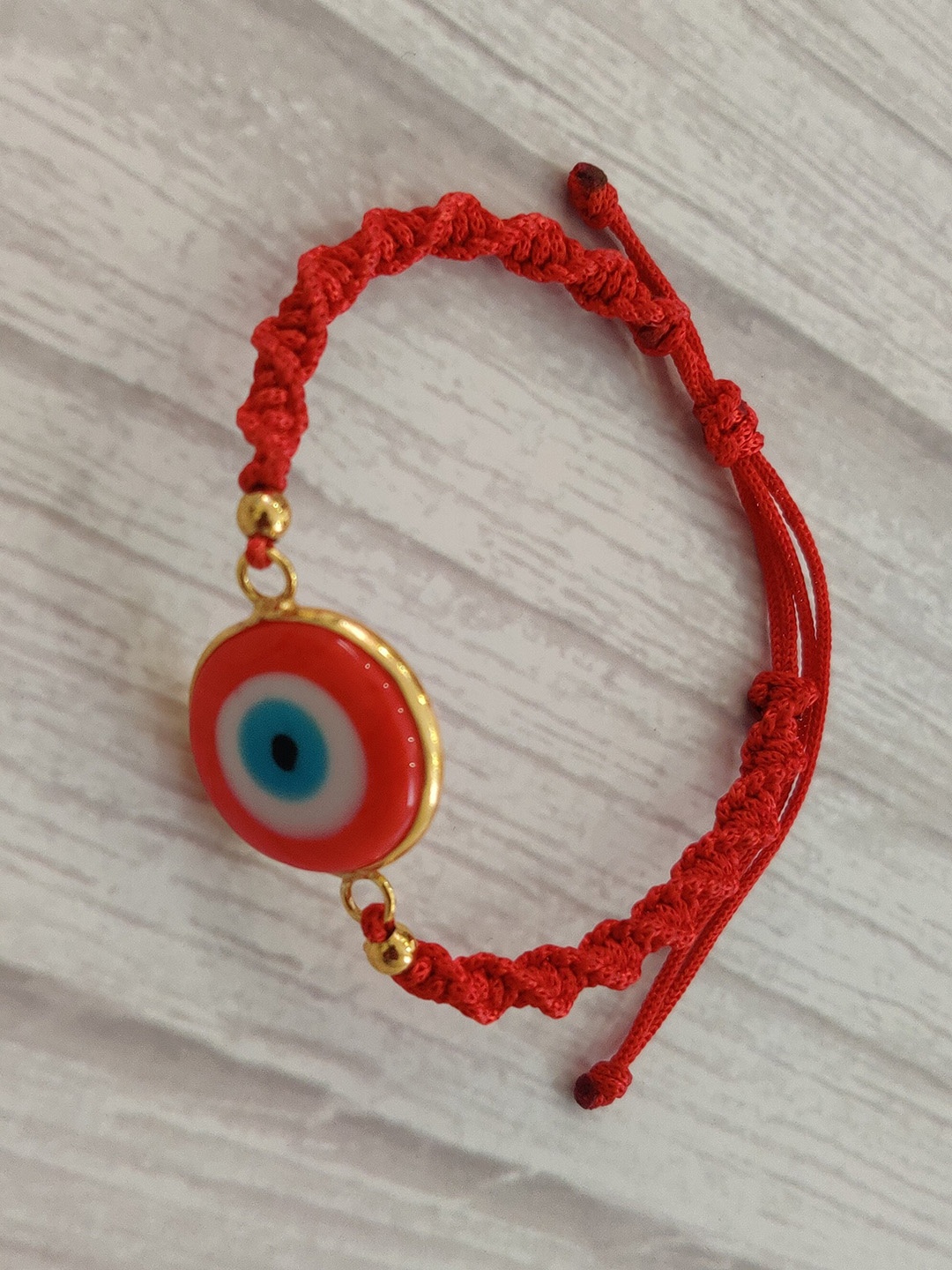 

EL REGALO Red Evil Eye Rakhi & Greeting Card Set