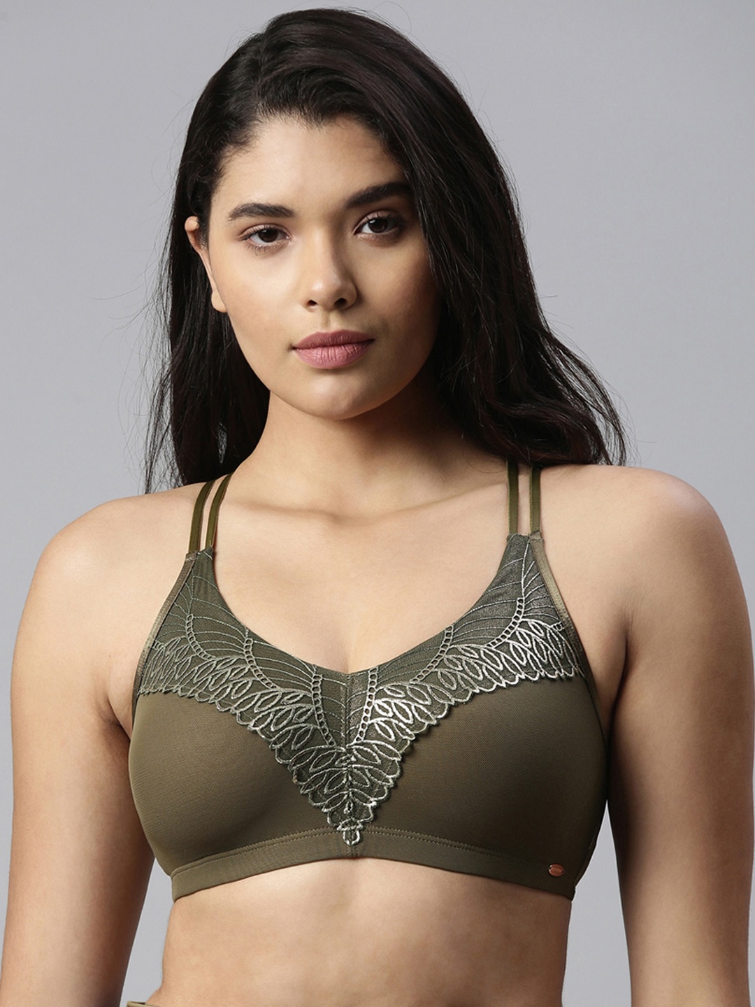 

Enamor Women Olive Bra