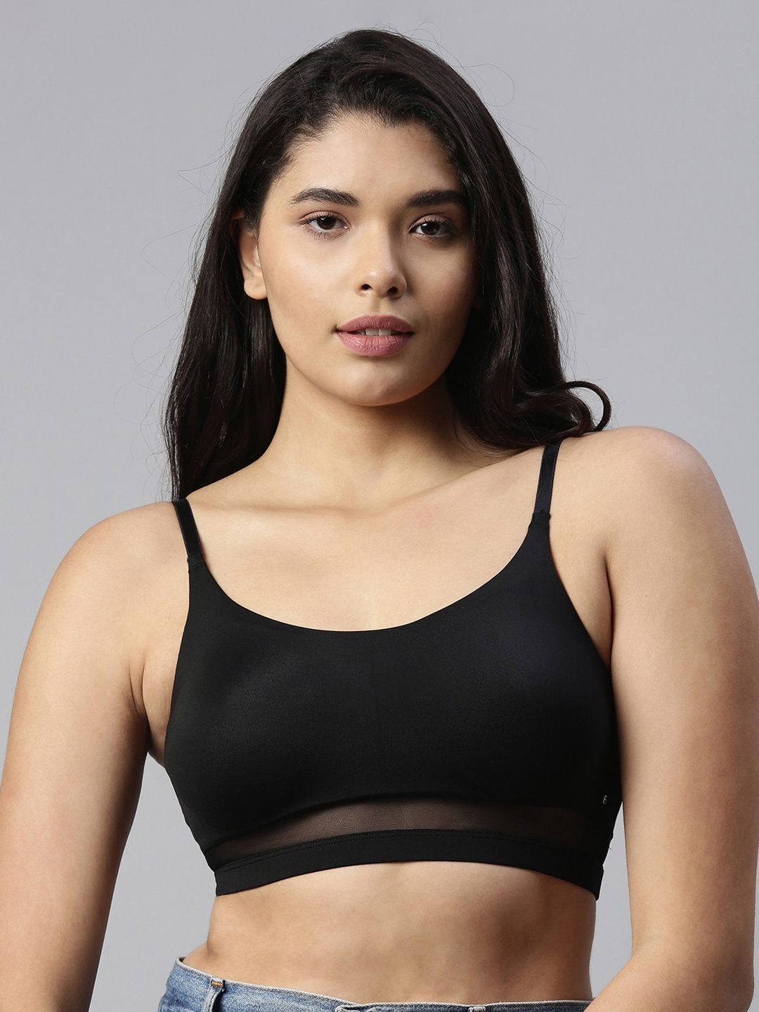 

Enamor Women Black Bra