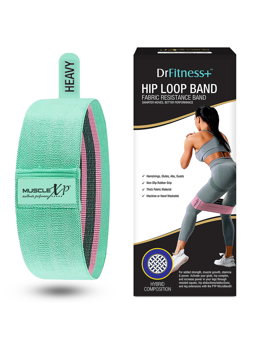 

MUSCLEXP Green Solid Knee Support Cap