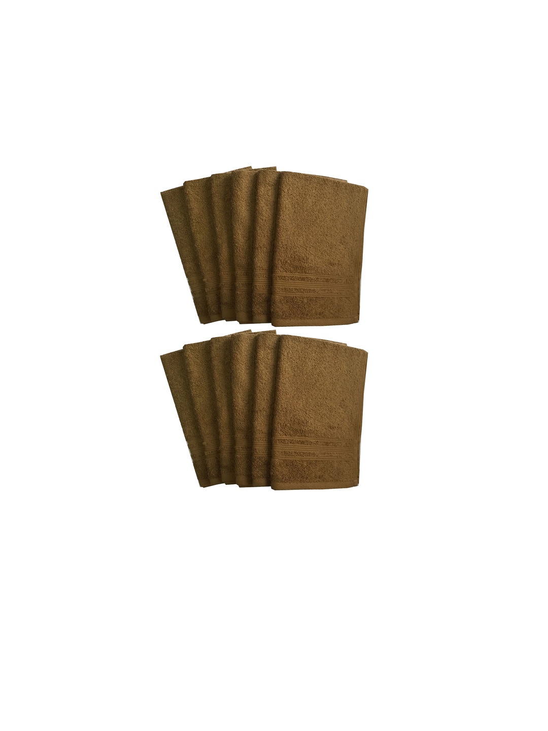 

Lushomes Set of 12 Brown 450 GSM Hand Towel