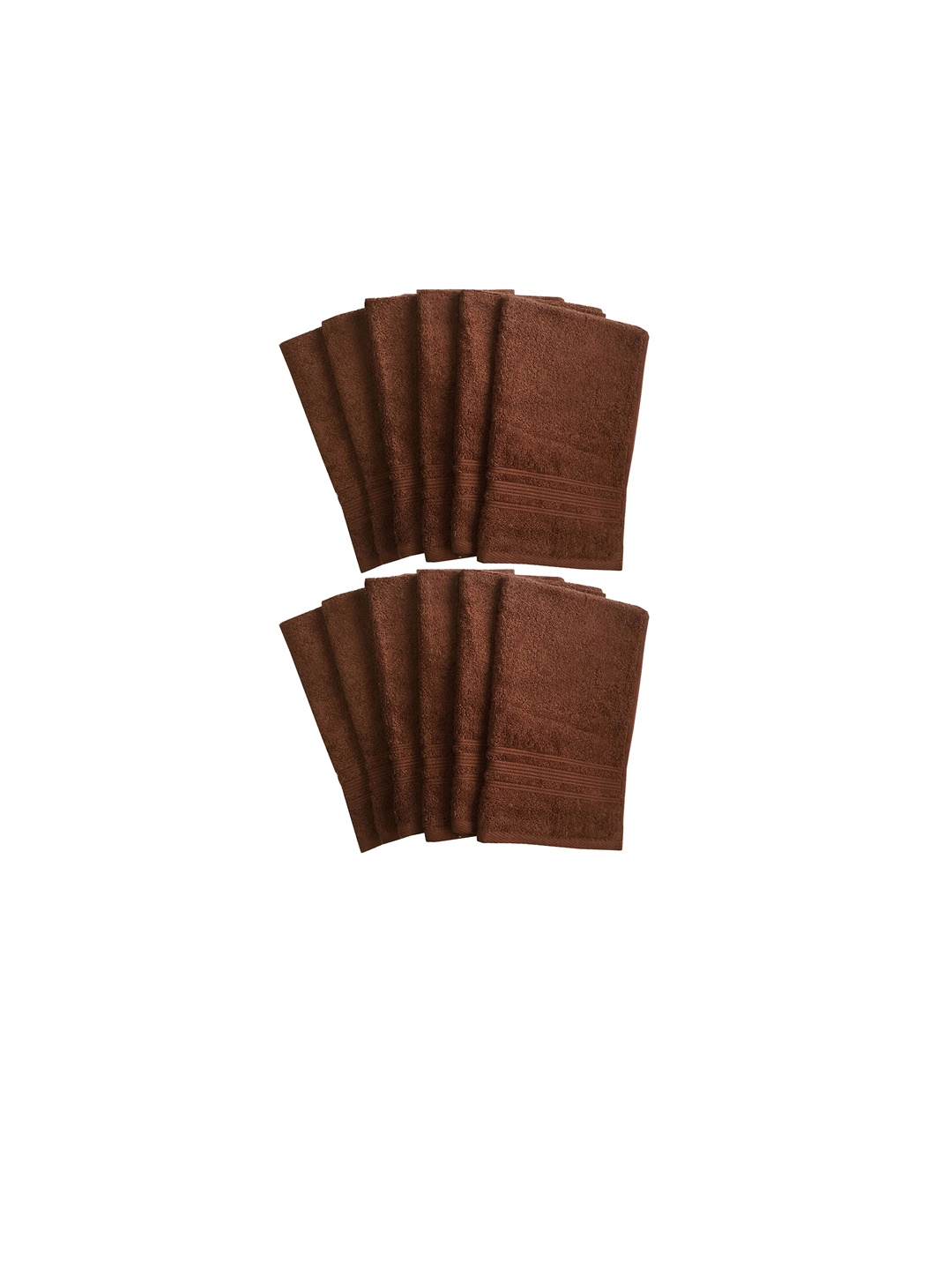 

Lushomes Set of 12 Brown 450 GSM Super Soft and Fluffy Hand Towels