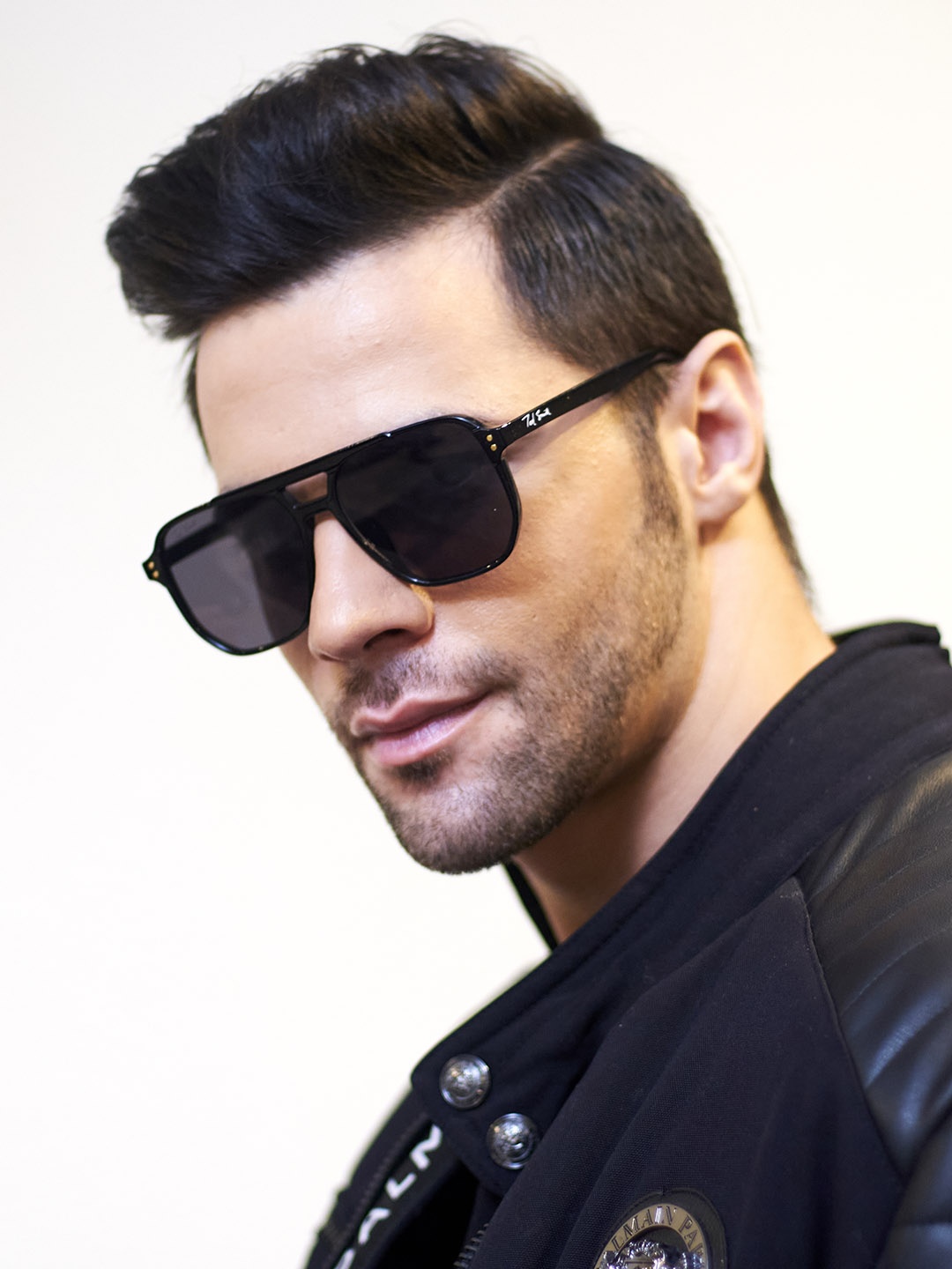 

Ted Smith Unisex Grey Lens & Black Aviator Sunglasses with UV Protected Lens