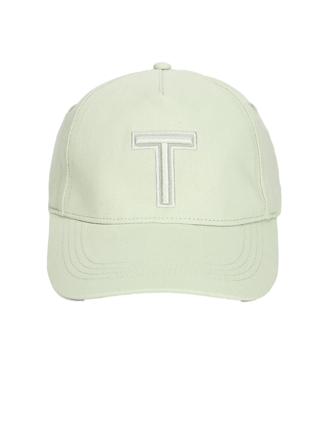 

Ted Baker Men Green & White Embroidered Ascot Cap