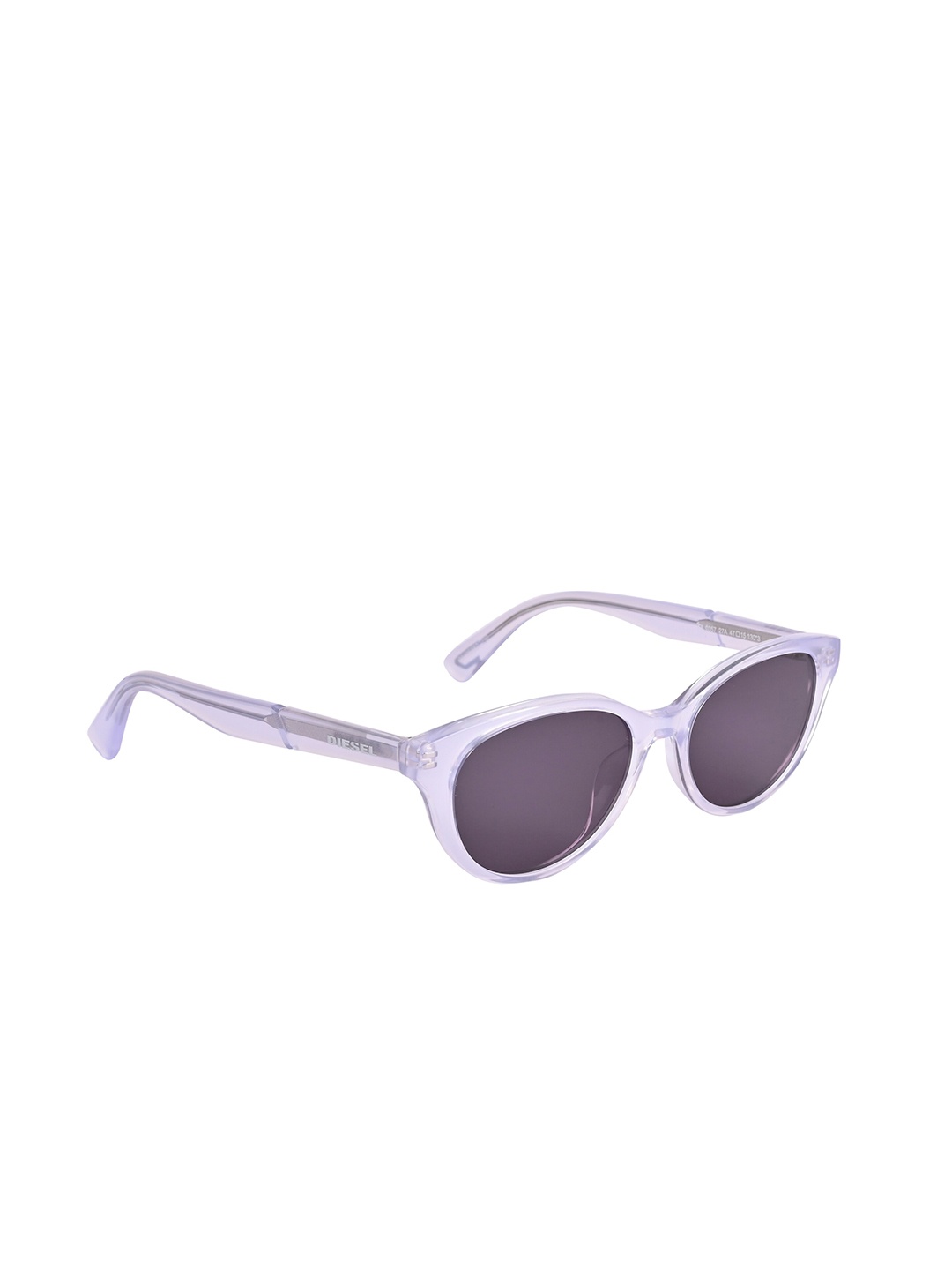 

DIESEL Unisex Purple Lens & White Oval Sunglasses with UV Protected Lens