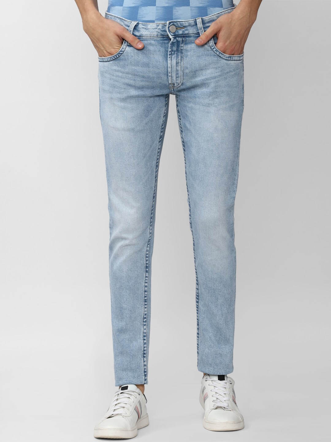 

Peter England Casuals Men Blue Skinny Fit Heavy Fade Jeans
