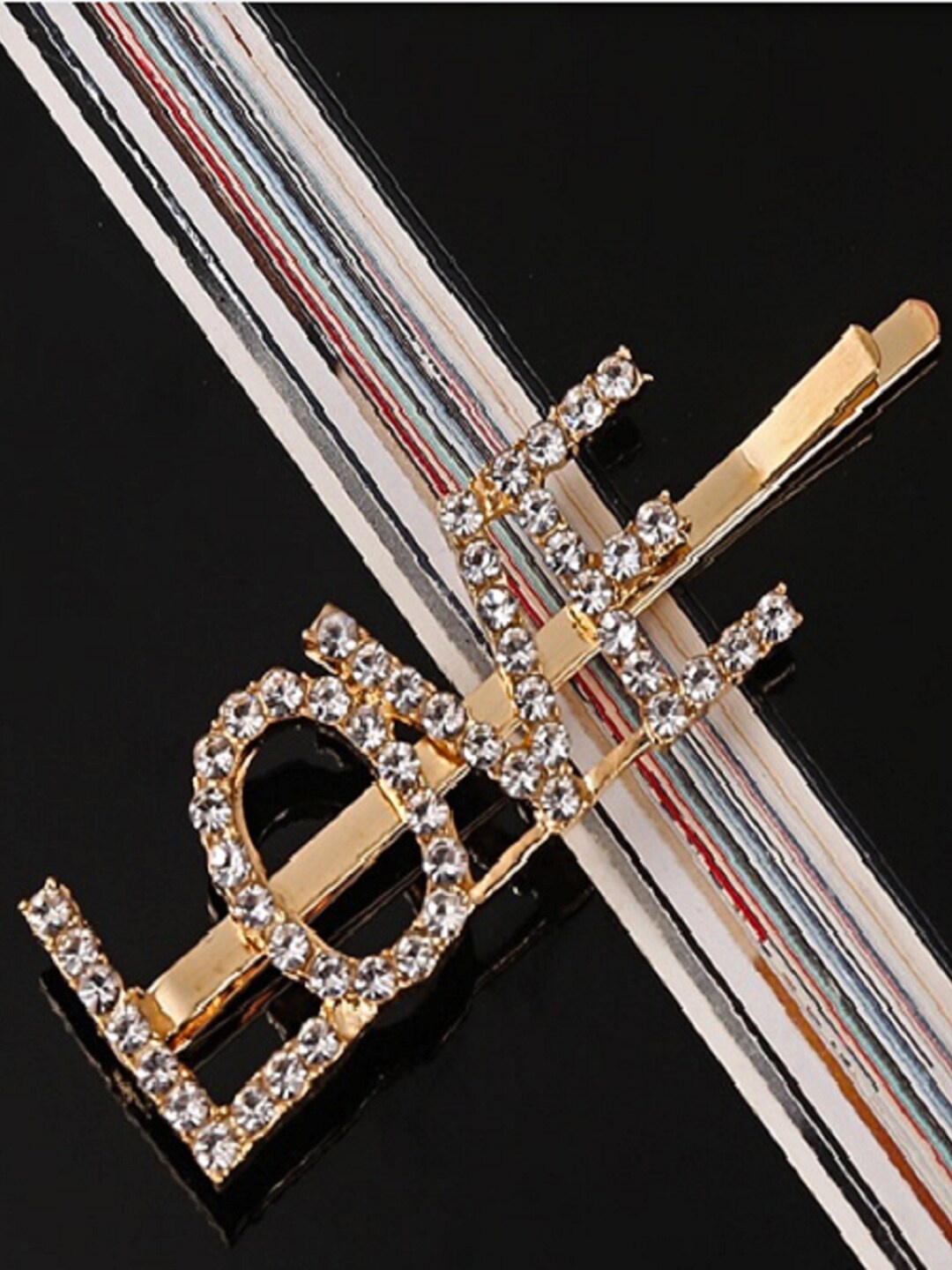 

Proplady Women Gold-Toned & White Embellished Bobby Pins