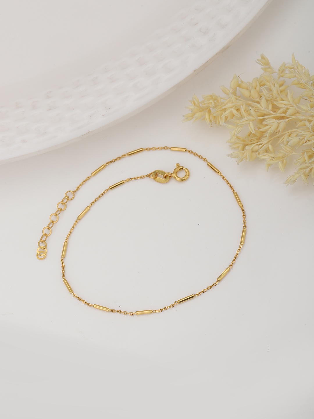 

Carlton London Gold-Plated Handcrafted Anklet