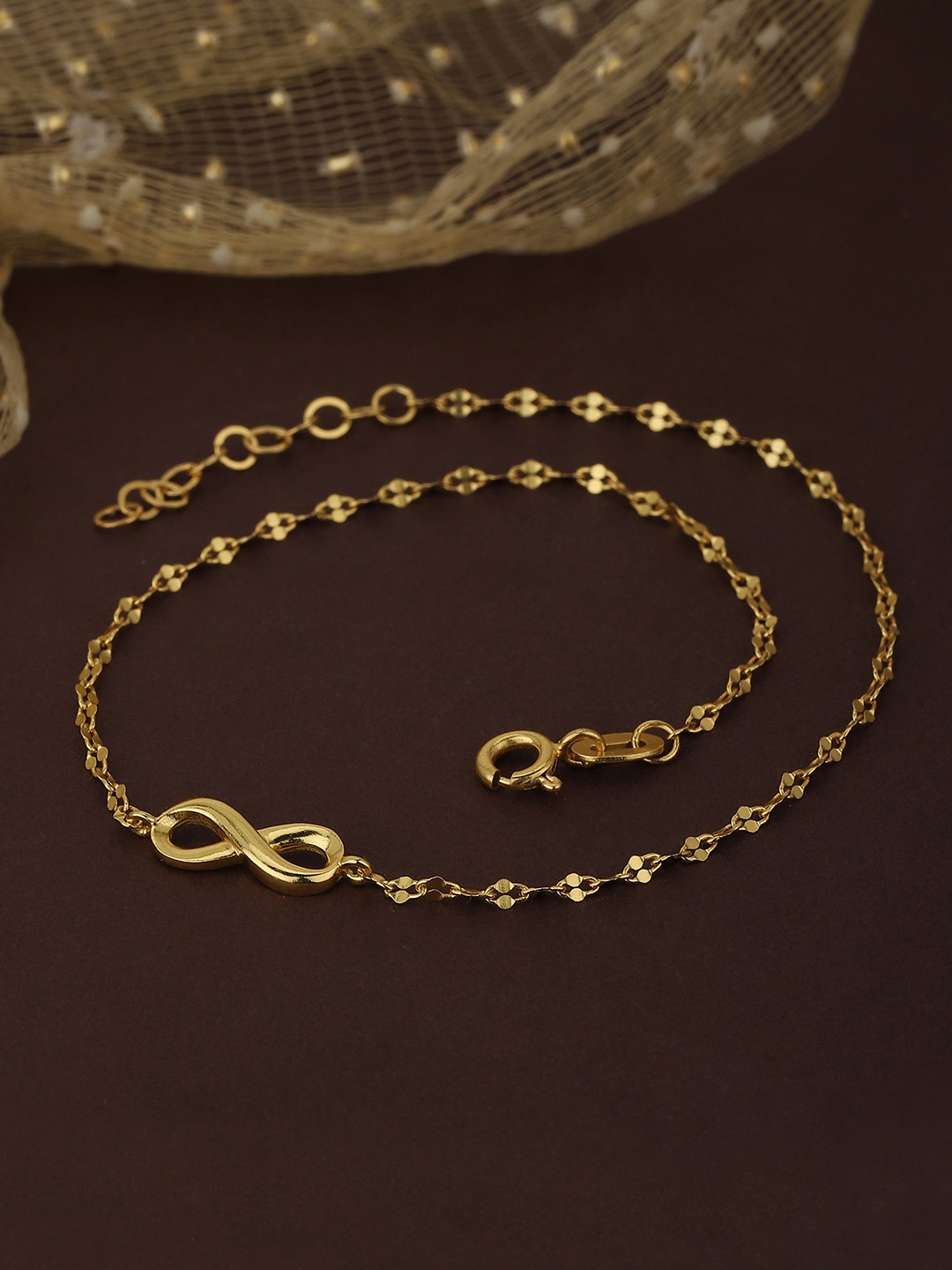 

Carlton London Gold Toned Handcrafted Anklet