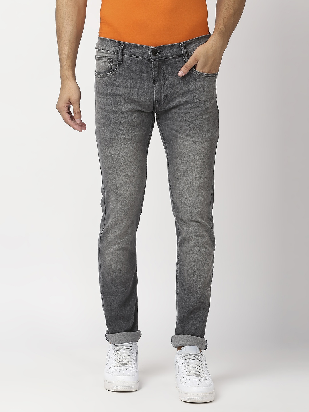 

Pepe Jeans Men Grey Vapour Slim Fit Mid Rise Light Fade Stretchable Jeans