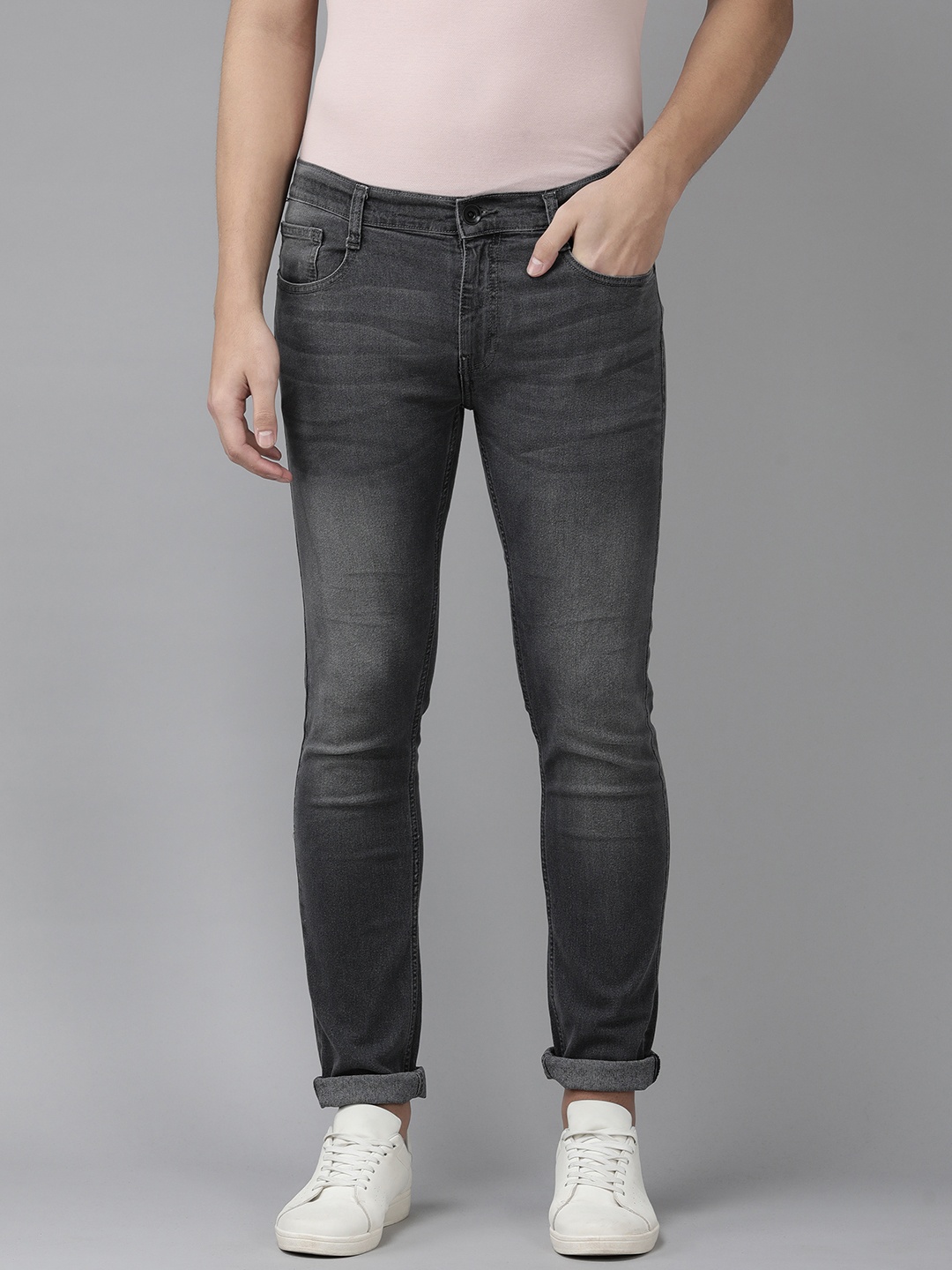 

Pepe Jeans Men Grey Vapour Slim Fit Mid Rise Light Fade Stretchable Jeans