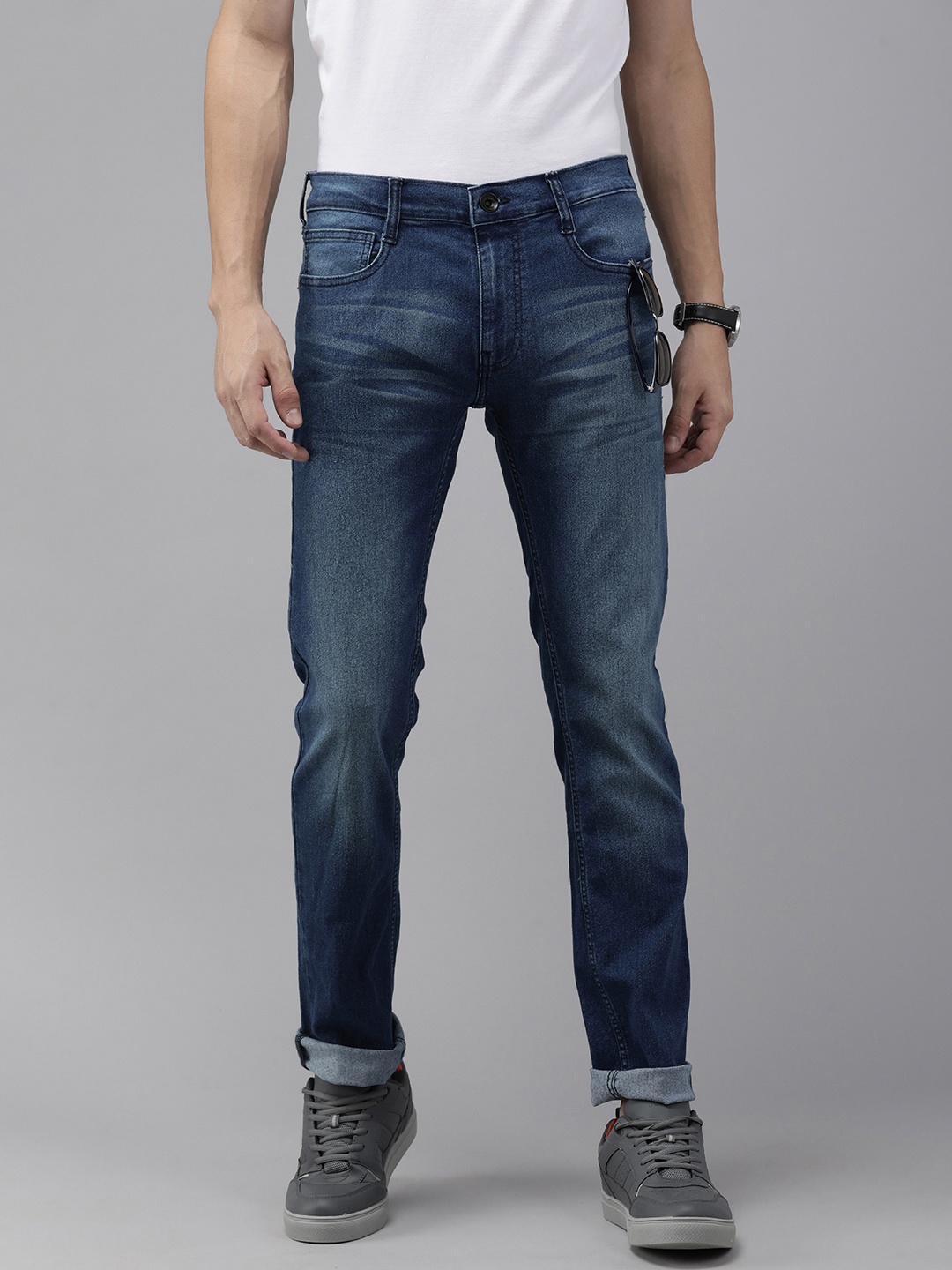 

Pepe Jeans Men Blue Vapour Slim Fit Light Fade Stretchable Jeans