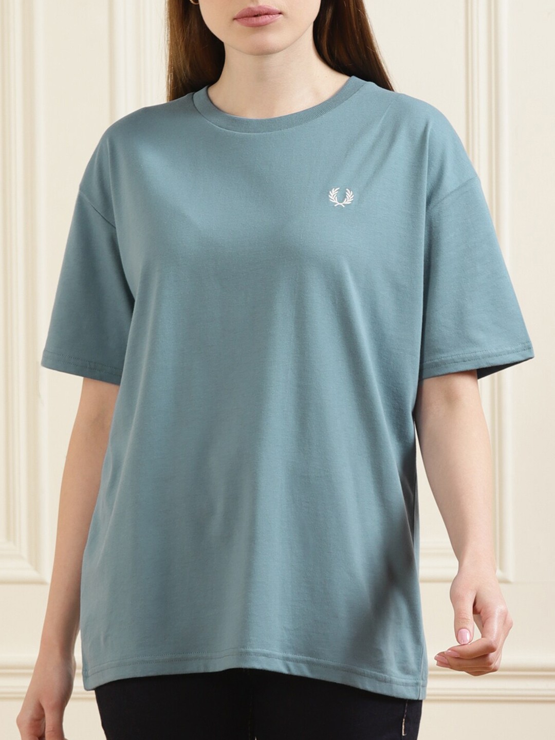 

Fred Perry Women Blue Loose T-shirt