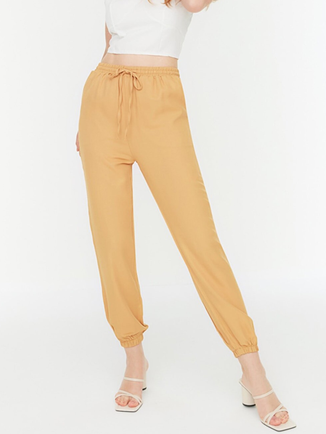 

Trendyol Women Khaki High-Rise Joggers
