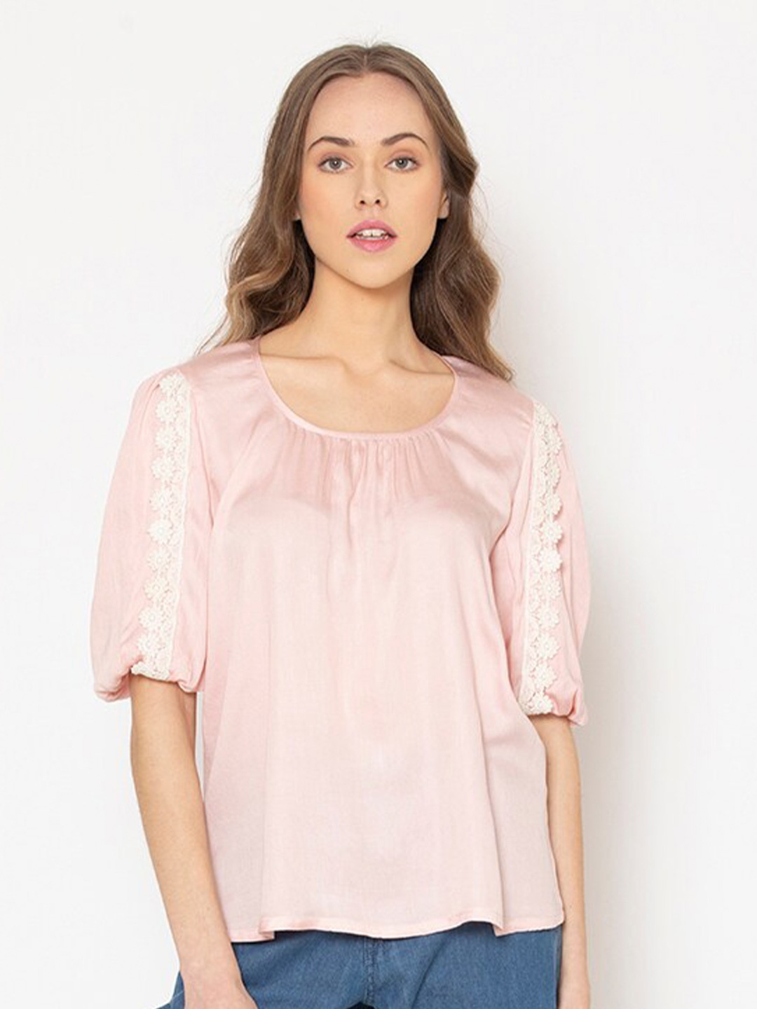 

SHAYE Pink Regular Top