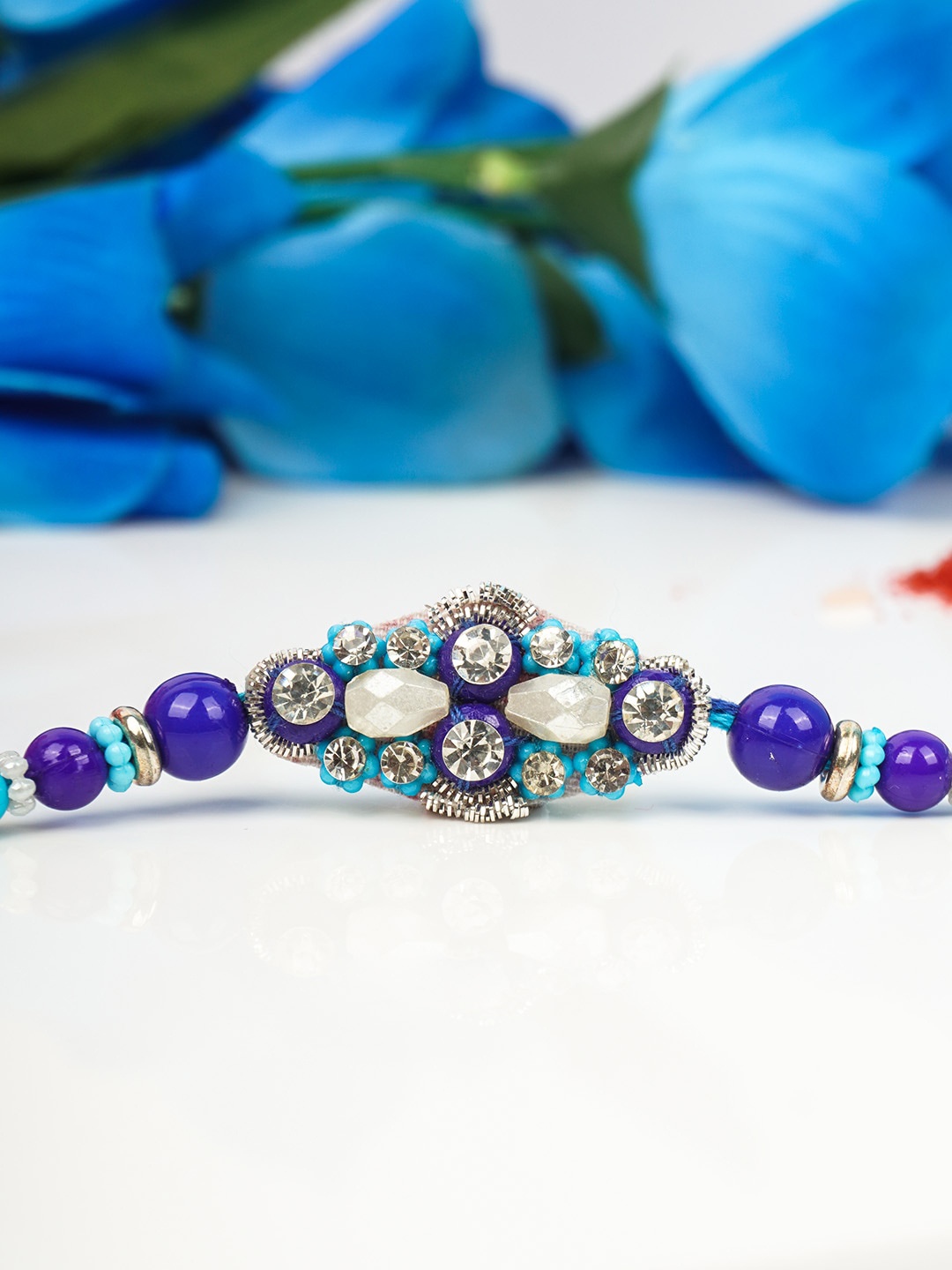 

Ferosh Men Blue & White Designer Rakhi