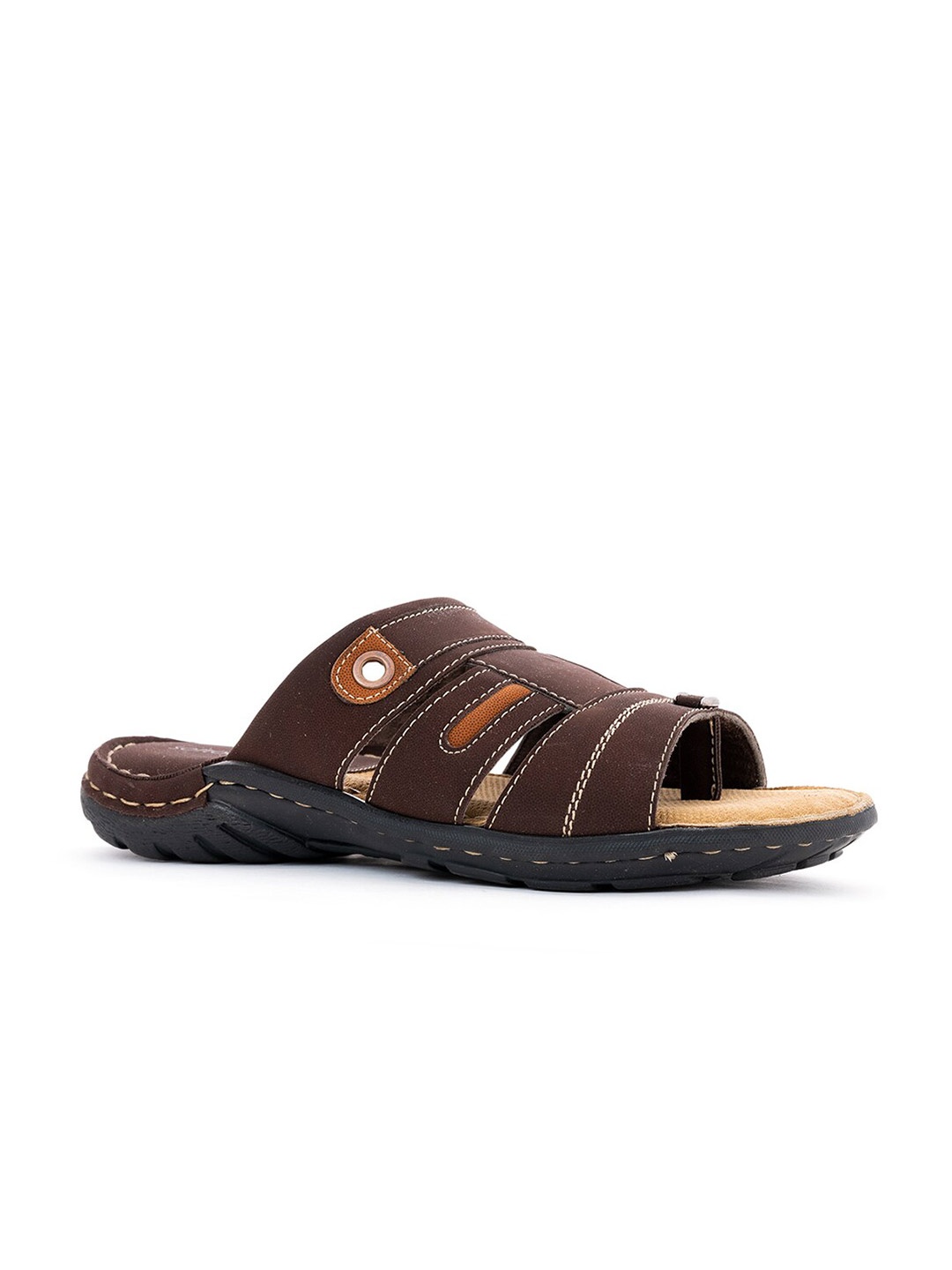 

Khadims Men Brown Comfort Sandals