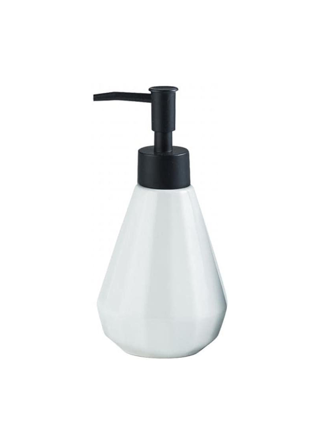 

FabSeasons White & Black Solid Ceramic Soap Dispenser