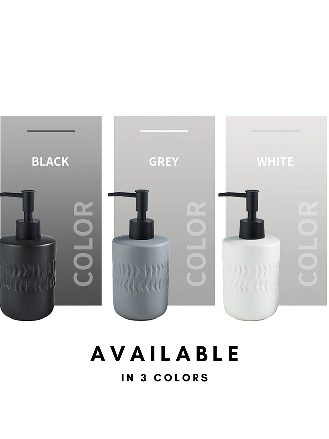 

FabSeasons Black Textured Soap Dispenser