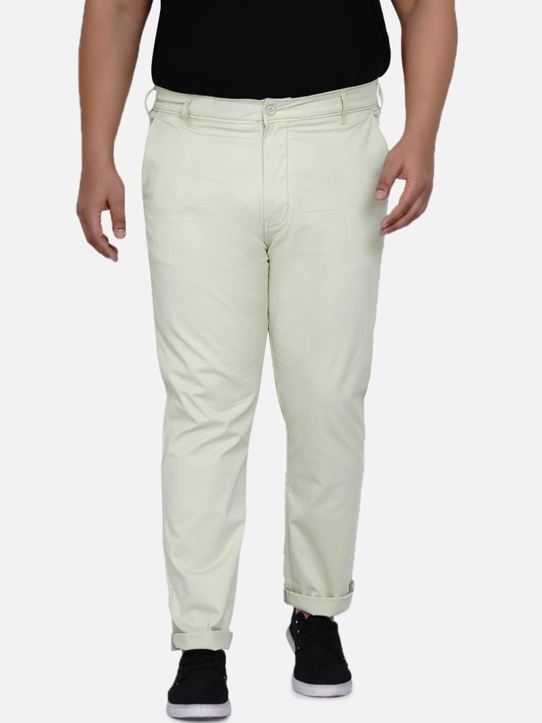 John Pride Men Sea Green Trousers