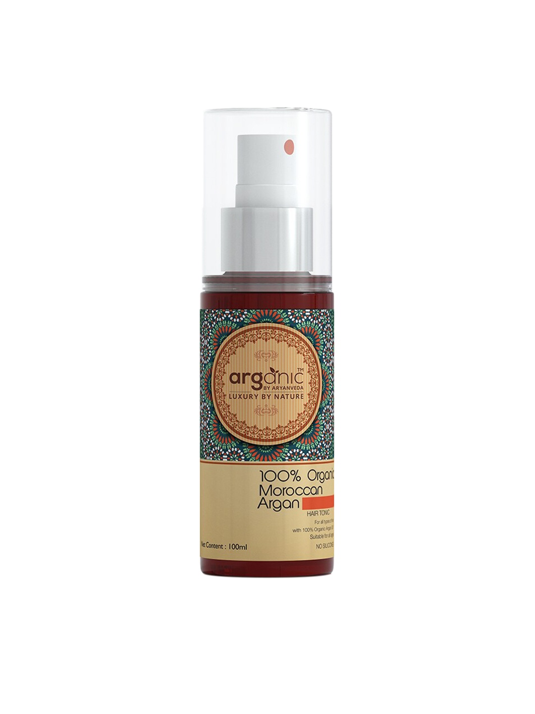 

Aryanveda Arganic Organic Moroccan Argan Hair Tonic For Reducing Split Ends - 100 ml, Multi