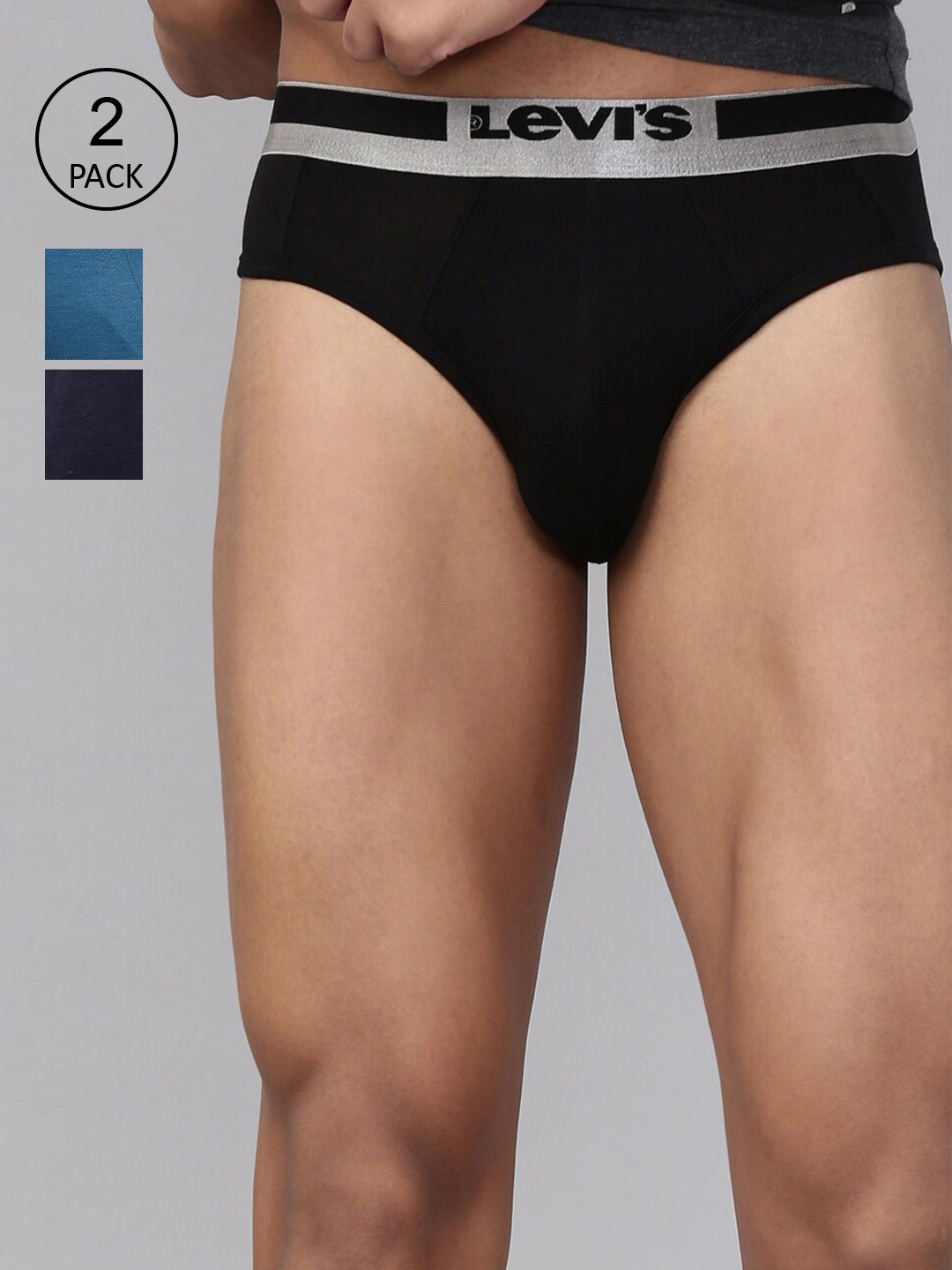 

Levis Pack Of 3 Assorted Smartskin Technology Cotton Briefs with Tag Free Comfort-029