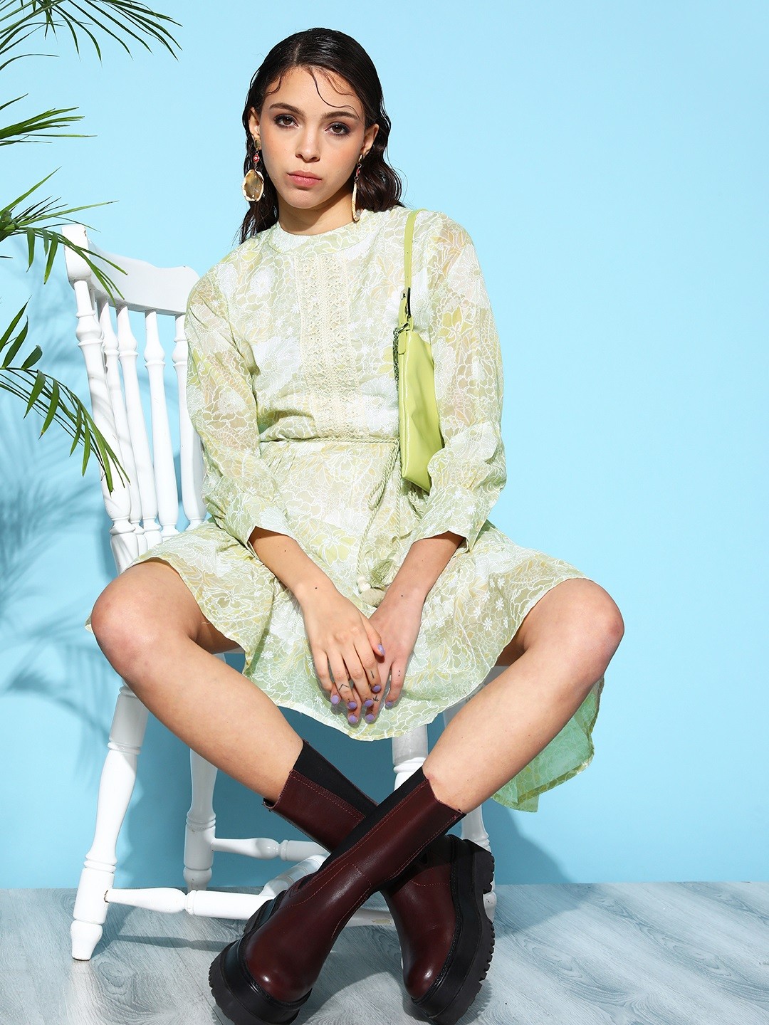 

ZOLA Women Green Floral Vacay Attire