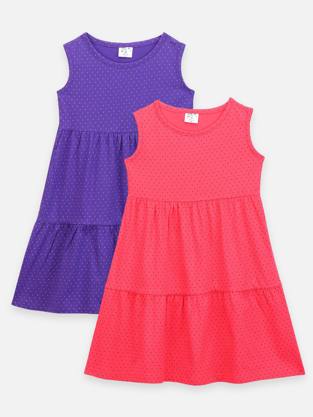 

LilPicks Purple A-Line Dress