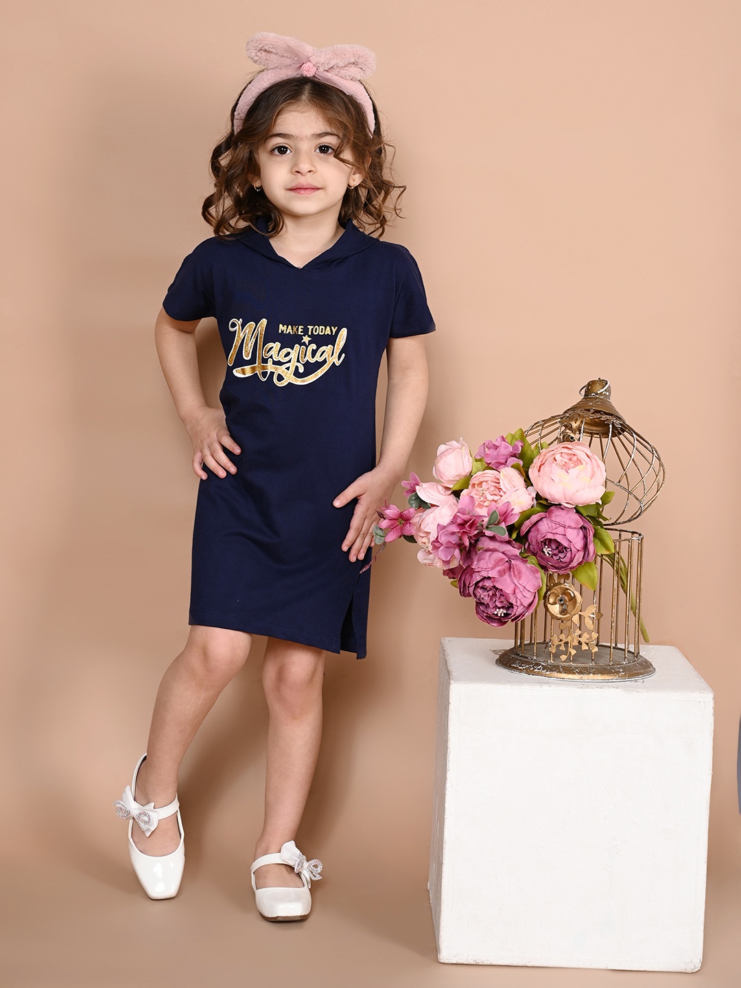

LilPicks Black T-shirt Dress