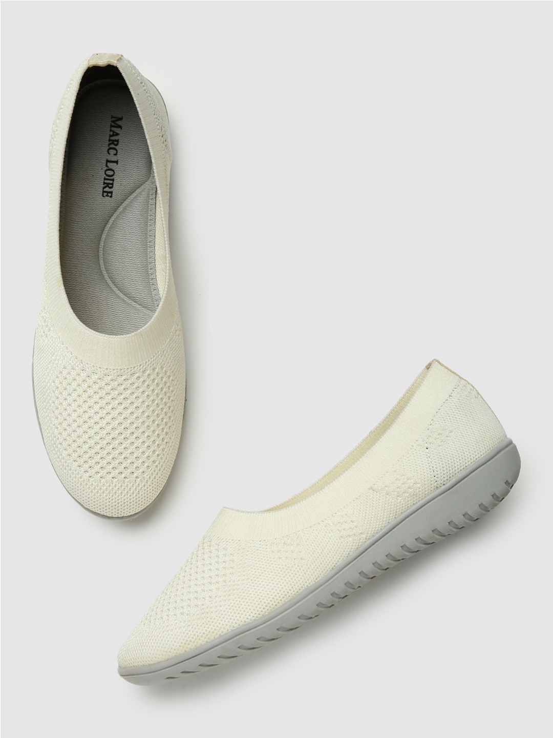 

Marc Loire Women Off White Slip-On Sneakers