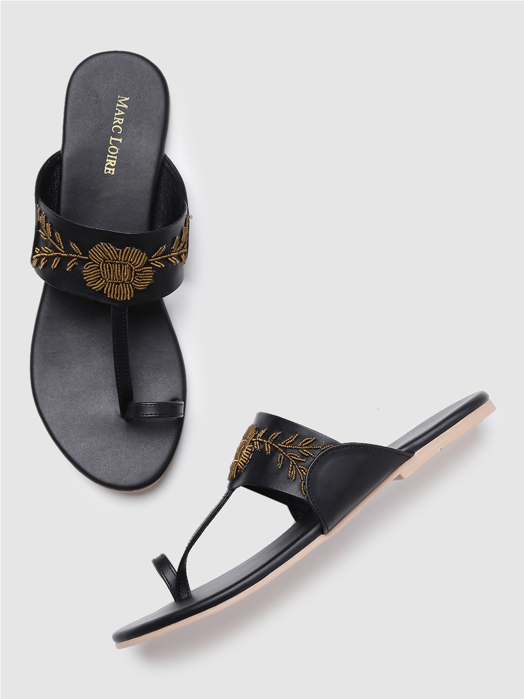

Marc Loire Women Black Ethnic One Toe Flats