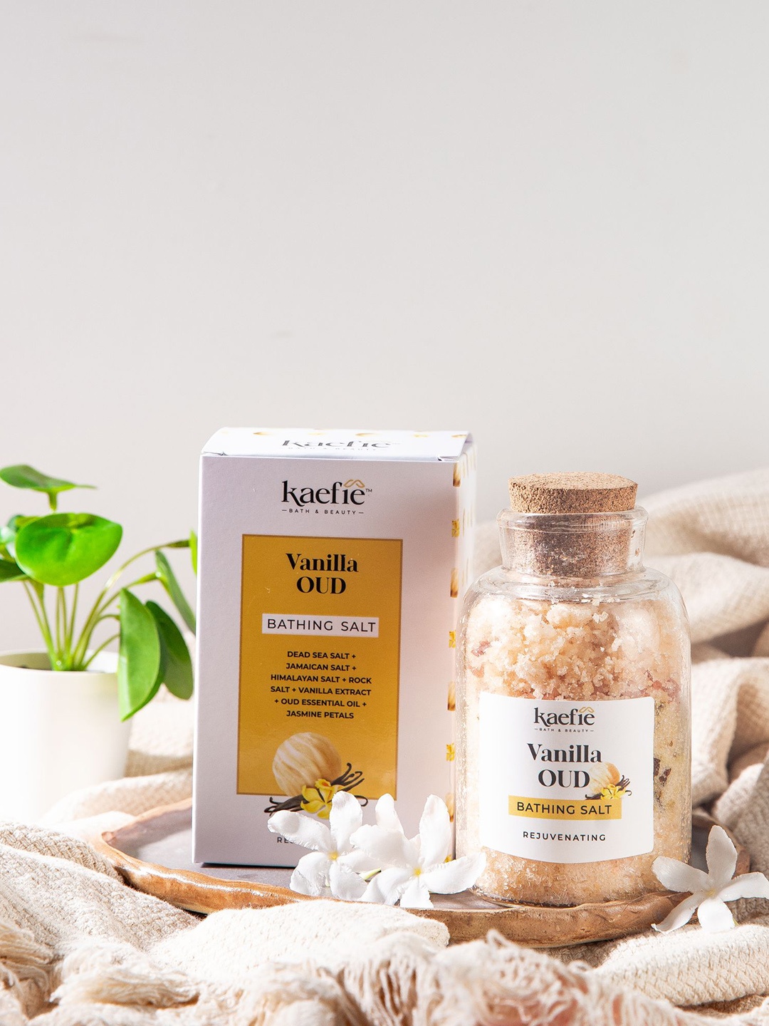 

KAEFIE BEAUTY Set Of 2 Vanilla & Oud Bathing Salt, Peach
