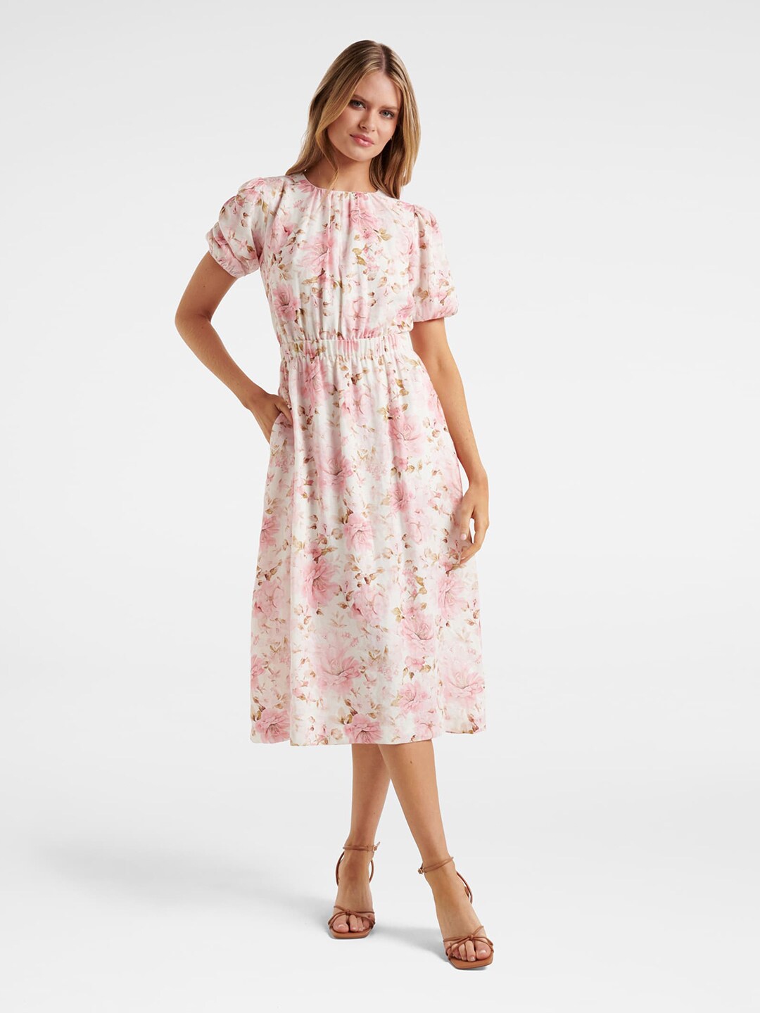 

Forever New Multicoloured Floral Midi Dress, Multi