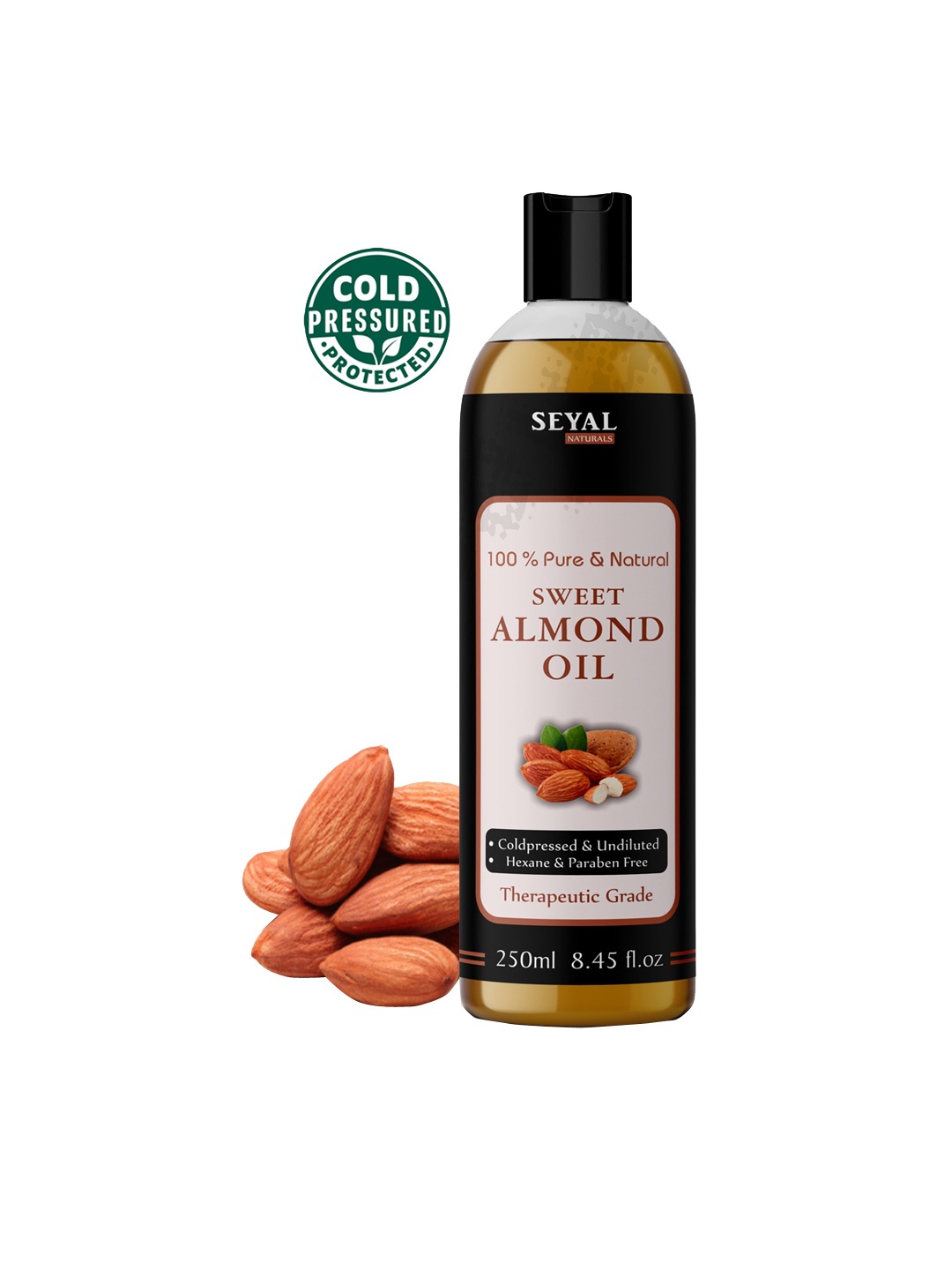 

Seyal Sweet Almond Oil 250ml, Yellow