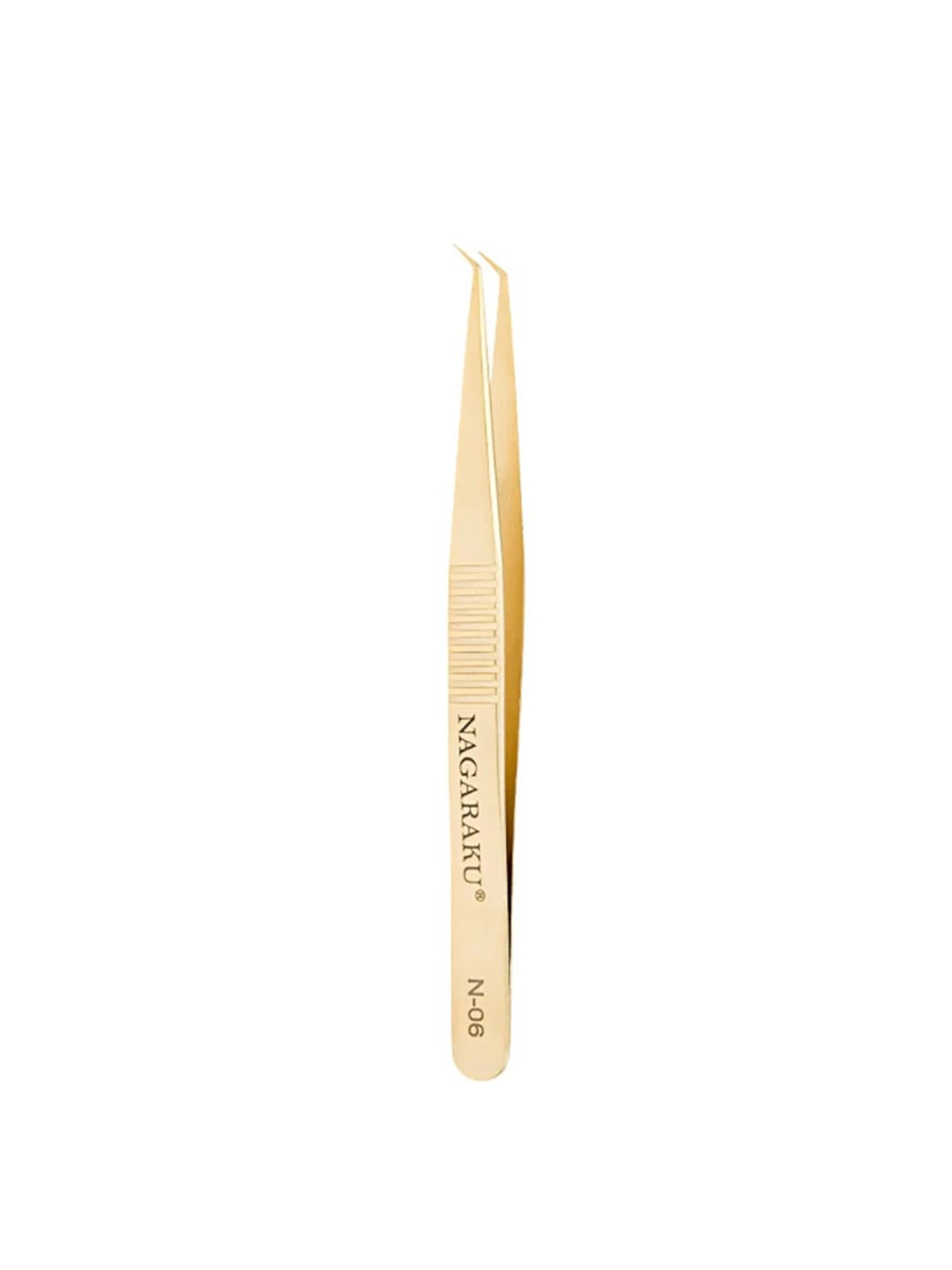 

NAGARAKU False Eyelash N-06 Stainless Steel Non-Magnetic 3D Accurate Tweezers - Gold