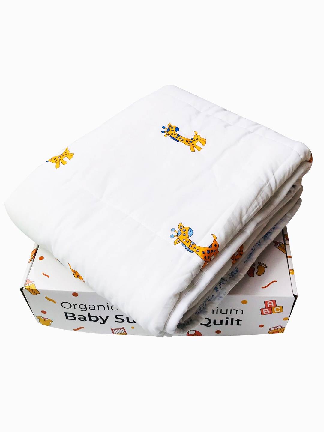 

Moms Home Unisex Kids Multi Blankets Quilts and Dohars, White