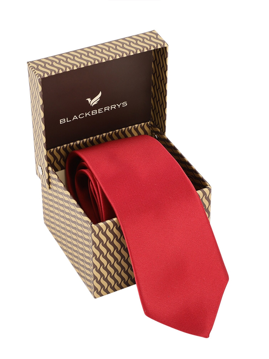 

Blackberrys Men Red & Black Broad Tie