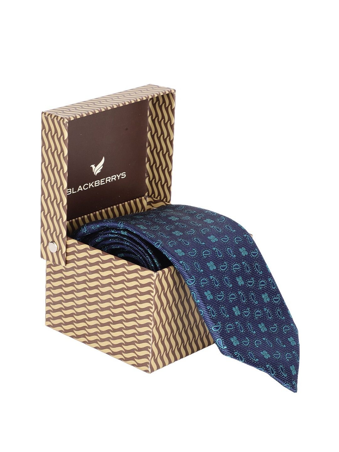 

Blackberrys Men Blue Printed Broad Tie