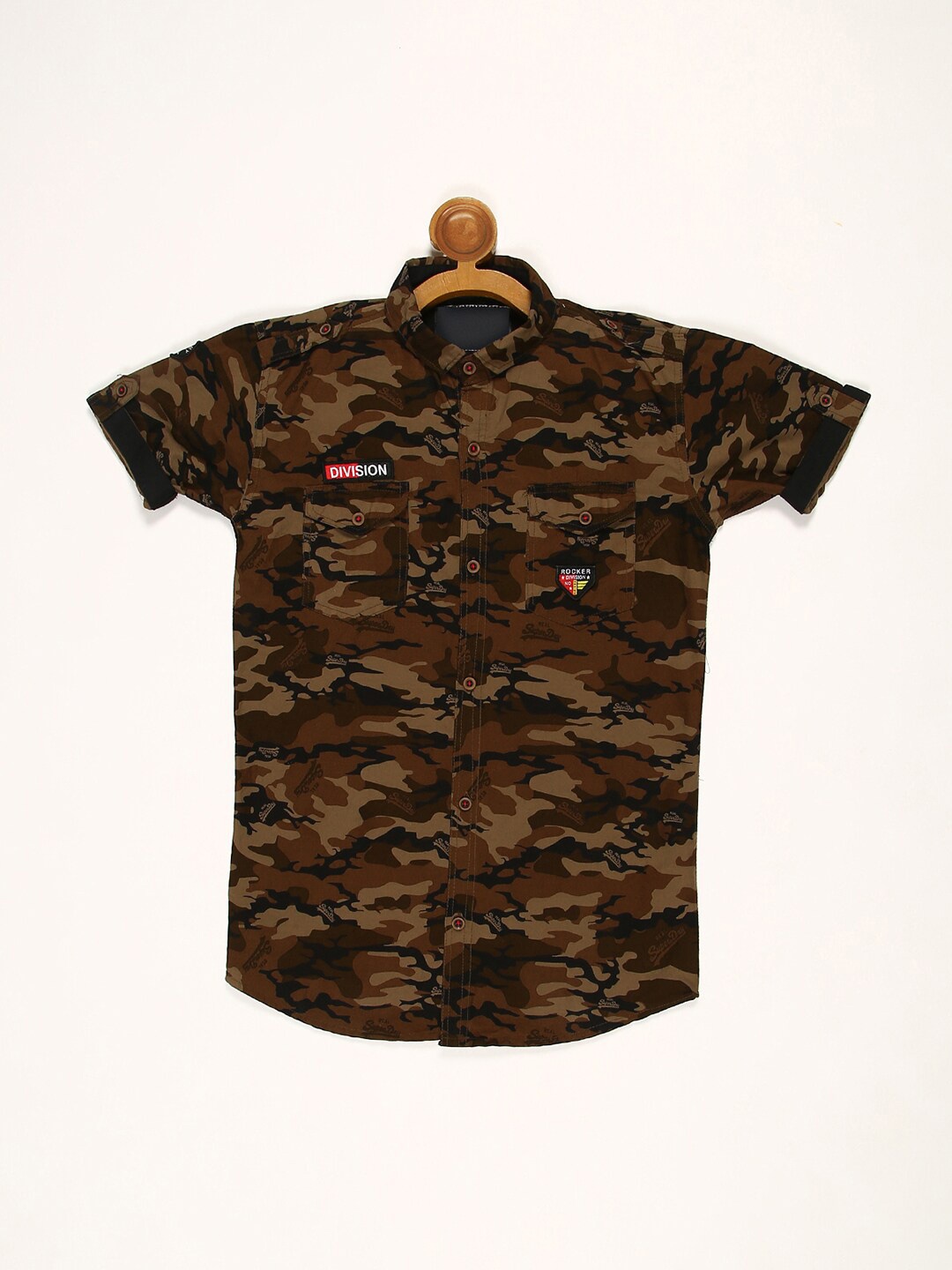 

V2 Value & Variety Boys Brown Casual Shirt