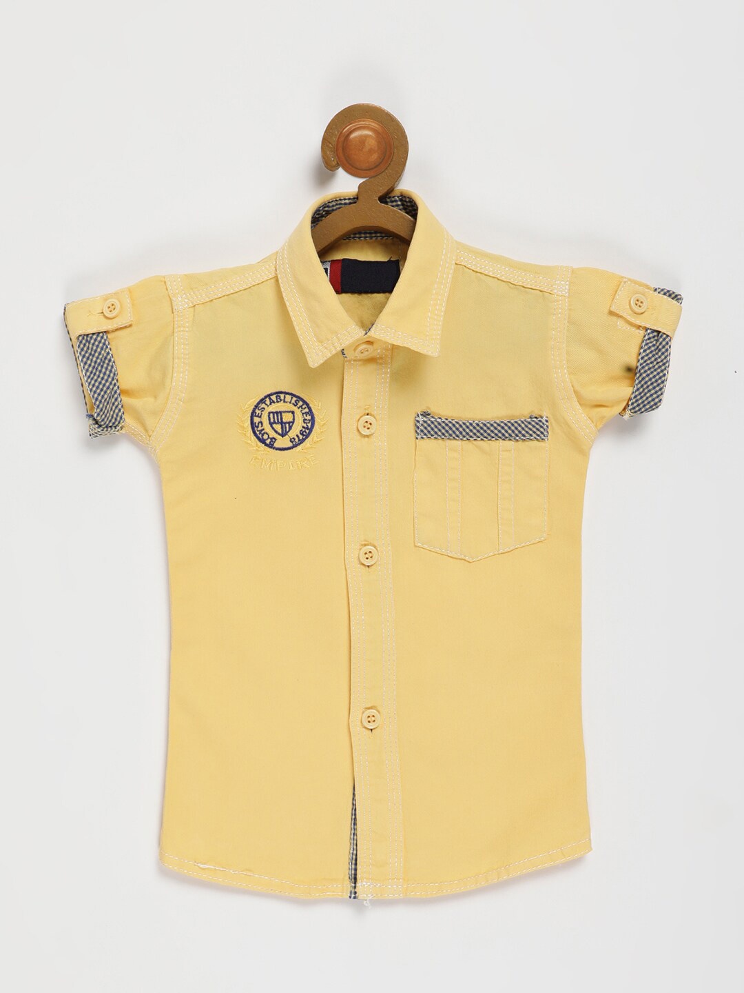 

V2 Value & Variety Boys Yellow Casual Shirt